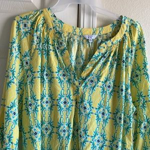 Yellow long sleeve top. XL